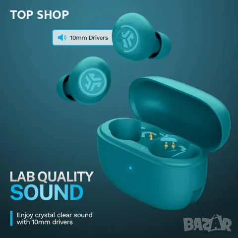 JLab Go Pop ANC Smart активни слушалки с шумопотискане, Bluetooth с микрофон, IP55, снимка 6 - Безжични слушалки - 49419870