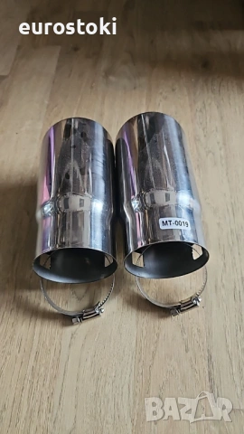 Универсален двоен накрайник за ауспух MT0019, гърне от неръждаема стомана, снимка 3 - Аксесоари и консумативи - 53156363