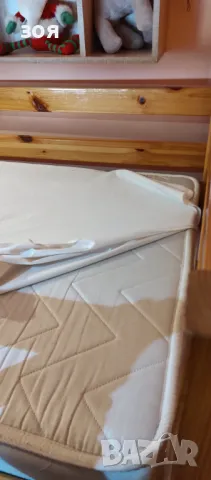 Двуетажно чамово легло , снимка 3 - Спални и легла - 49726176