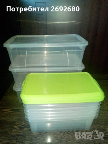 Нови комплекти прозрачни кутии за съхранение/цени в описанието , снимка 7 - Кутии за съхранение - 46415247