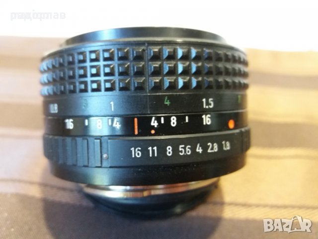 Обектив Pentacon Prakticar 50 mm, снимка 1 - Обективи и филтри - 39156929