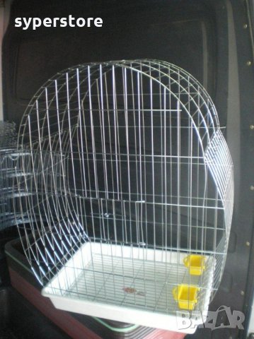 Клетка за големи Папагали, Птици, Супер голяма XXXL2 с объл покрив тънка тел малки отвори 1см - Жако