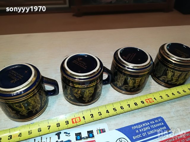 neofitou-hand made 24k gold-made in greece 4бр чашки за кафе 0206231626, снимка 12 - Колекции - 40917512