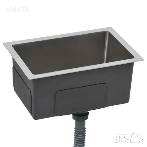 vidaXL Ръчно изработена кухненска мивка, неръждаема стомана, снимка 4 - Мивки - 56146070