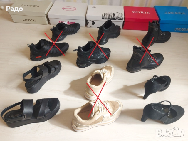 Нови дамски обувки 36 сандали Lasocki високи токчета Graceland естествена кожа маратонки боти на ток, снимка 6 - Дамски обувки на ток - 49365130