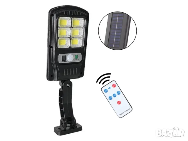 5 броя Соларни LED лампи с 48 диода, PIR сензор за движение и IP65 защита, снимка 7 - Аксесоари и консумативи - 55871026