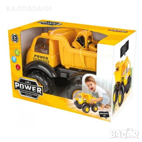Камион Power с булдозер 06518, снимка 2 - Коли, камиони, мотори, писти - 50713002