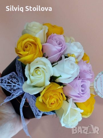 Луксозна кутия със сапунени рози, снимка 3 - Подаръци за жени - 38515639