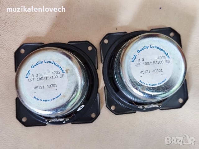 Високоговорители говорители LPT 4205 4" / 8 Ом - 2 бр made in Germany, снимка 4 - Тонколони - 39927328