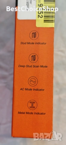 Стенен Детектор / Локатор/ скенер - 5 в 1 с LCD дисплей и звукова аларма за греди, метал, кабели, снимка 5 - Друга електроника - 53658490