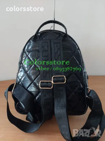Луксозна Черна раница Guess  код SG80P, снимка 4 - Раници - 43981162