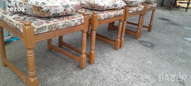 Столове трапезни масив-4бр.№013, снимка 6 - Столове - 53680010