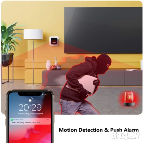 Скрита Камера Зарядно Адаптер FHD, шпионска камера Wi-Fi нощно виждане, снимка 3 - HD камери - 52049013