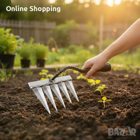 Многофункционален градински инструмент за поддръжка на почвата