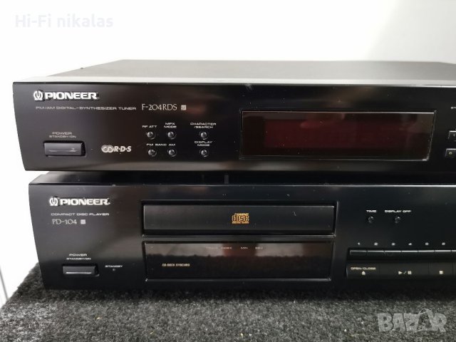 Компакт диск CD player PIONEER PD-104 & FM tuner PIONEER F-204RDS радио , снимка 2 - Ресийвъри, усилватели, смесителни пултове - 41790392