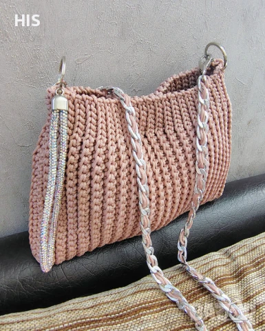 Плетена дамска чанта, различни модели, снимка 4 - Чанти - 50974433