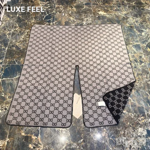 Gucci ✨Кашмир ✨ Дамско Пончо , снимка 4 - Шалове - 56274621