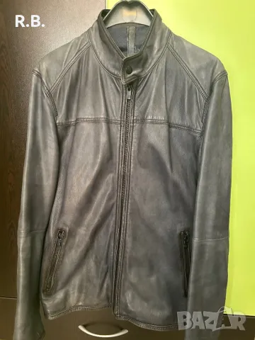 Massimo Dutti Естествена кожа кожено яке, L размер, снимка 2 - Якета - 47726020