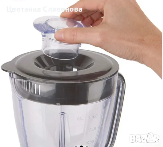 Блендър Black&Decker BXJB500E, 500W, 1.5 л, 2 скорости, Функция Pulse, Бял/Сив, снимка 3 - Блендери - 48951327
