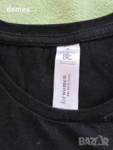 Нова дамска тениска черен цвят размер М, снимка 5 - Тениски - 50059879