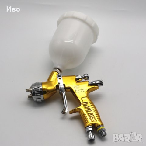 Пистолет за боядисване DeVILBISS GTi Pro Lite Gold 1.3mm, снимка 3 - Други инструменти - 44242542