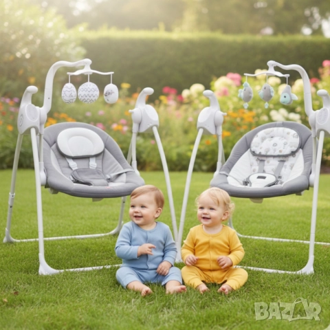 Електрическа люлка за бебе Zizito Hana, снимка 2 - За бебешки колички - 52927394