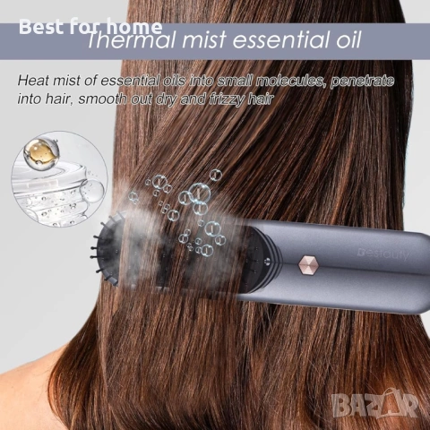 Bestauty 2-в-1 Електрическа четка за коса: Йонизиращ гребен и Масажор за скалп, снимка 5 - Други инструменти - 53098606