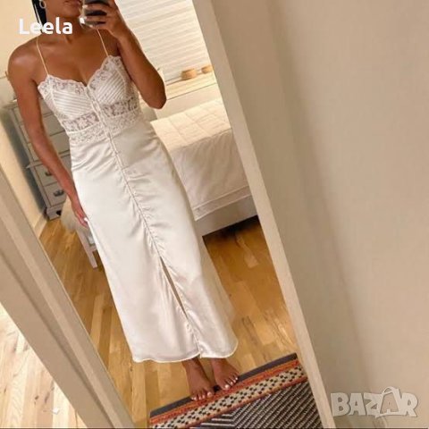 Рокля от сатен ZARA, снимка 8 - Рокли - 40864819