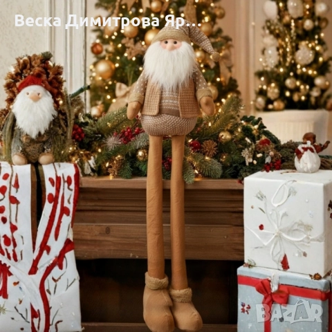 Декоративни Коледни кукли „Баба Коледа“ и „Дядо Коледа“ , снимка 3 - Декорация за дома - 52091999
