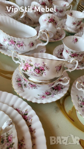 Сервиз за хранене и кафе Royal Albert, Lavender Rose , снимка 7 - Сервизи - 53869490