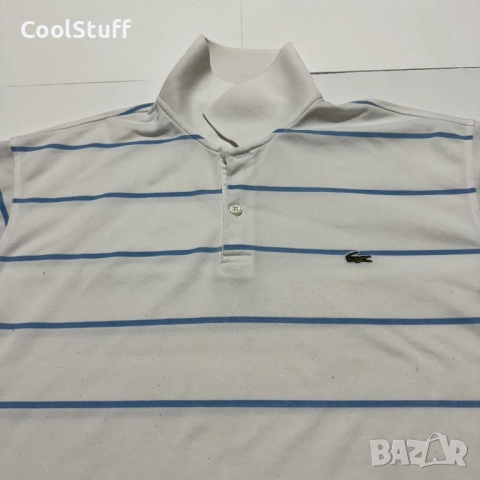 Мъжка Поло Тениска Lacoste Размер L, снимка 4 - Тениски - 52423406