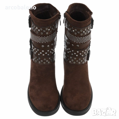 Дамски уестърн и мотористки ботуши, 3цвята , снимка 17 - Дамски боти - 53078331