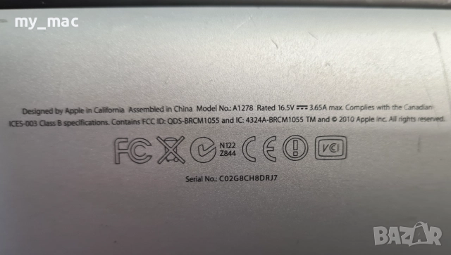 Apple MacBook Pro А1278 13" 2011 - за части , снимка 12 - Части за лаптопи - 52773822