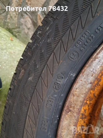 Зимни бусови гуми с джанти 195/65/16 С - 2 броя, снимка 4 - Гуми и джанти - 52919507