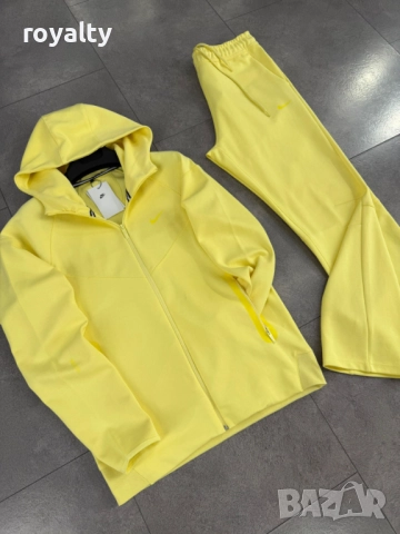 Nike Tech НА ЕДРО Жълт Мъжки Екип 6 Бр., снимка 2 - Спортни дрехи, екипи - 52844850