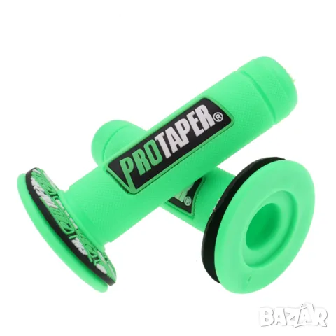 Зелени гумени мото ръкохватки с вътрешни размери 22 и 24 mm, снимка 2 - Аксесоари и консумативи - 55866038