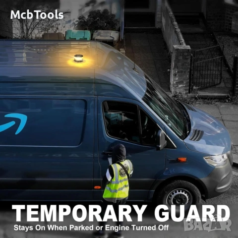 Аварийна сигнална лампа бежична презареждаща се батерия с магнит 12V-24V, снимка 4 - Аксесоари и консумативи - 53204365