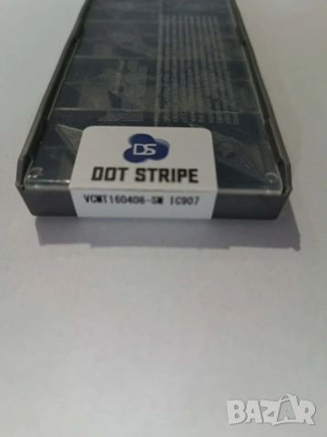 Комплект от 10 броя стругарски пластини Dot Stripe VCMT 160408-SM, снимка 3 - Стругове - 53860779