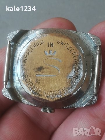 Швейцарски часовник SORNA. Swiss made. Vintage watch. Механичен. Дамски, снимка 6 - Дамски - 42096937