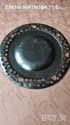 Стари стенни чинии от мед и месинг, снимка 7 - Други ценни предмети - 50477412