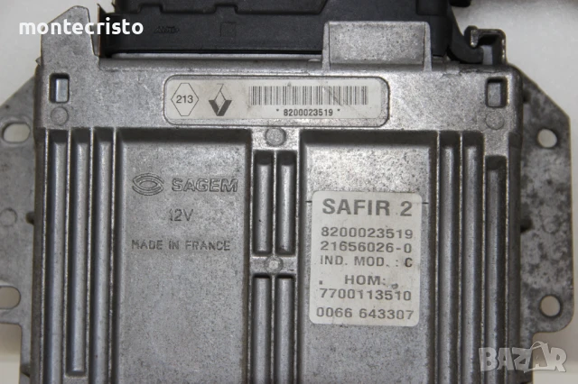 Моторен компютър Renault Twingo I (1993-2007г.) 8200023519 / 7700113510 Safir 2 , снимка 2 - Части - 51143798