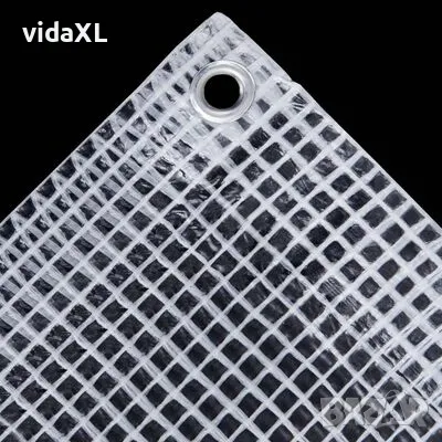 vidaXL Брезент тип Лено, 140 г/м², 2x3 м, бял（SKU:151609）, снимка 4 - Други стоки за дома - 48495065