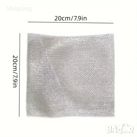 50 броя кухненски почистващи кърпи от стоманена вълна "Сребърна тел", снимка 11 - Други - 53527206