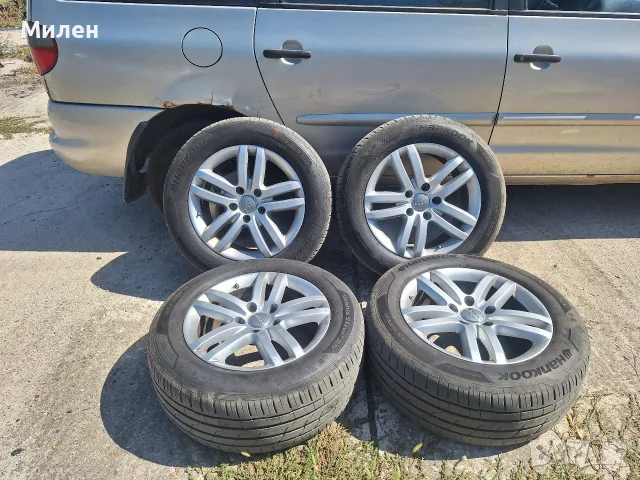 4 Броя Алуминиеви Джанти Ronal17 ки Комплект Със Гуми Audi Q7 2006-2015 Година 5x130мм