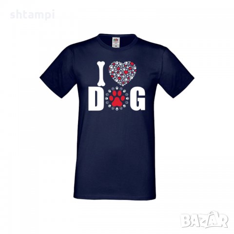 Мъжка тениска Свети Валентин I Love Dog, снимка 7 - Тениски - 35712548