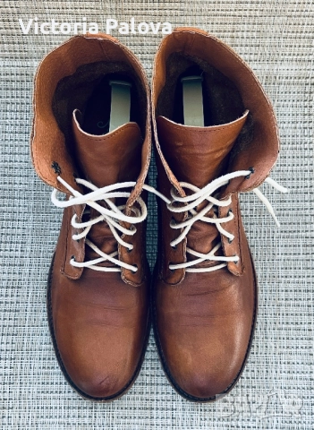 Боти MUSTANG естествена кожа, снимка 10 - Дамски боти - 51463504