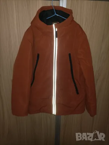 Детско зимно яке с качулка, джобове и светлоотразители , снимка 2 - Детски якета и елеци - 47949297