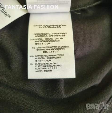 Мъжки Тениски Off White Oversize, снимка 4 - Тениски - 49986736