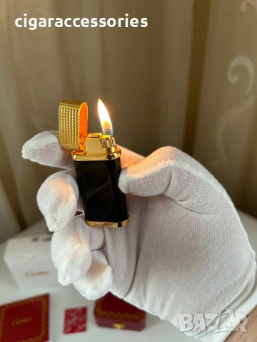 Луксозна запалка Cartier с кутия и сертификат, снимка 3 - Запалки - 53480650