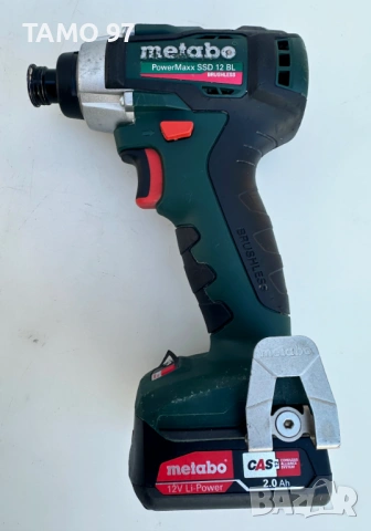 METABO PowerMaxx SSD 12 BL - Безчетков акумулаторен импакт 12V 2.0Ah